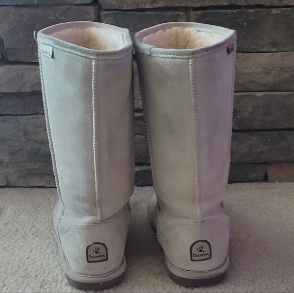 Size 10 Bearpaw Evangeline Silver Gray Suede Lined Women's Boots - Picture 4 of 9